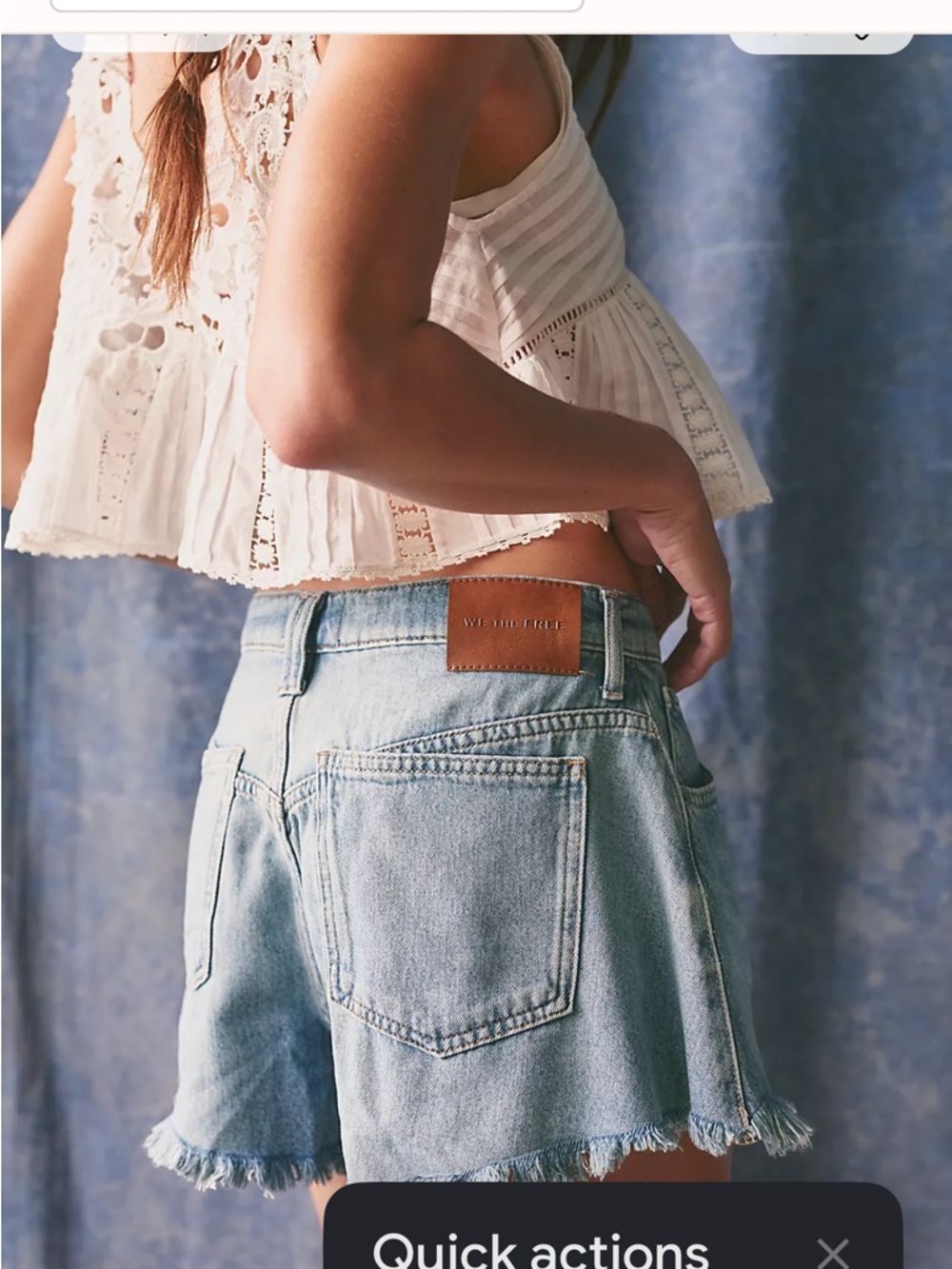 Free People We The Free Sparks Fly Shorts. NWT. Meadowbrook - Picture 3 of 8